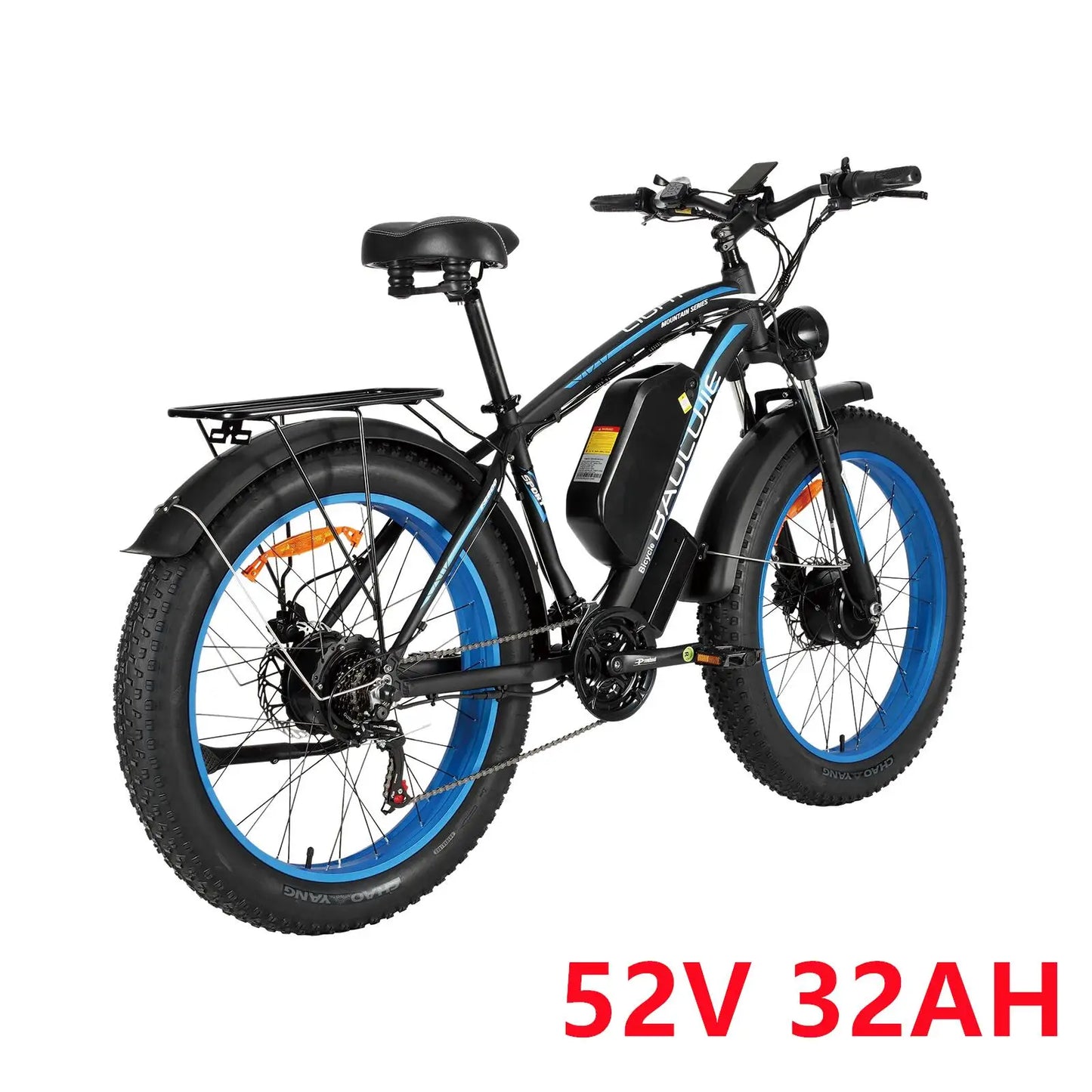 Adult Electric Motorcycles Bicycle Fat Tire Mountain Bike 40 Miles Commuter Electric Motorcycles Ebike 1500W+1500W Motor