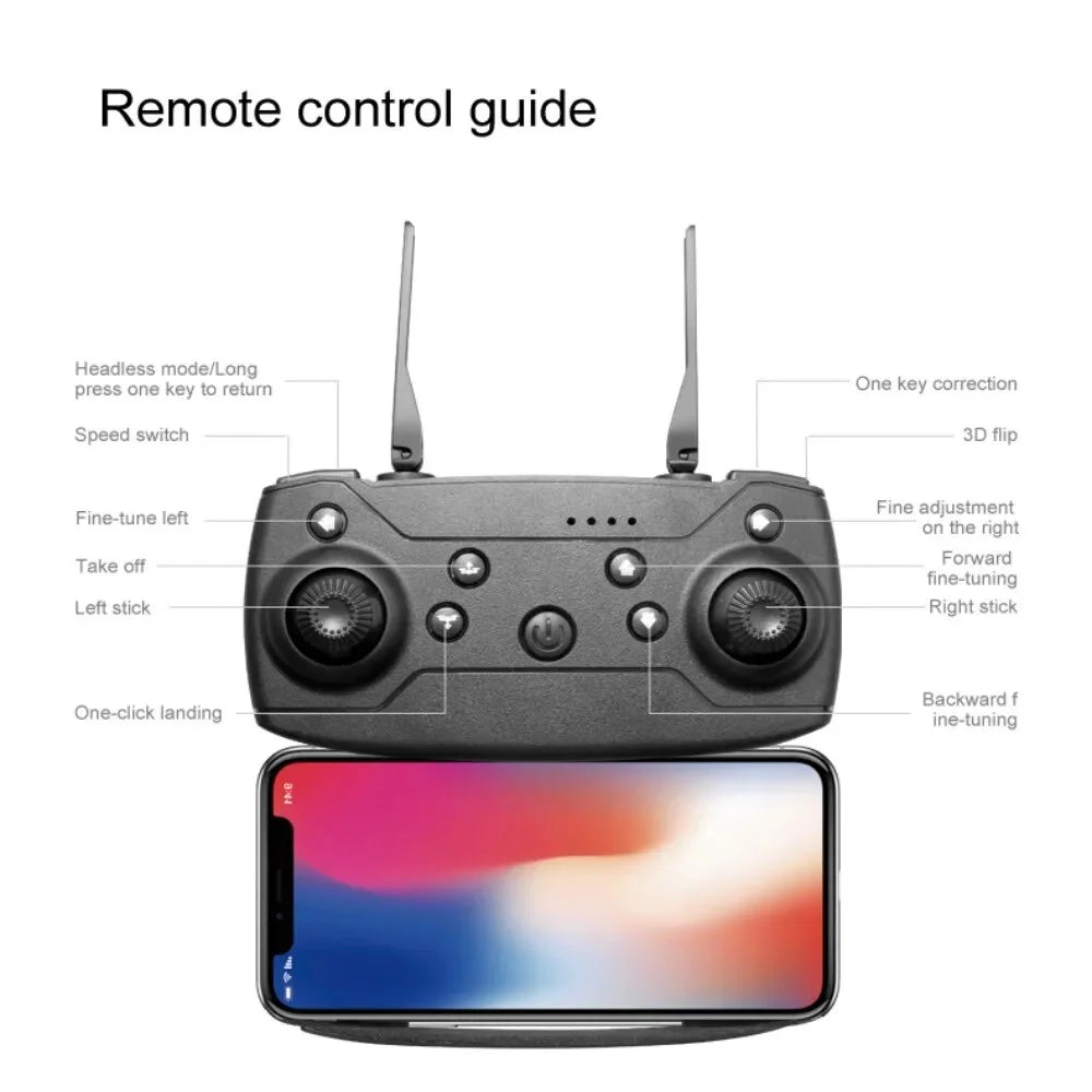 Drone with 720P HD Camera Foldable RC Drone with 3D Flips Altitude Hold Gesture Selfie,3 Batteries,Percfect Gifts for Boys/Girls Beginners