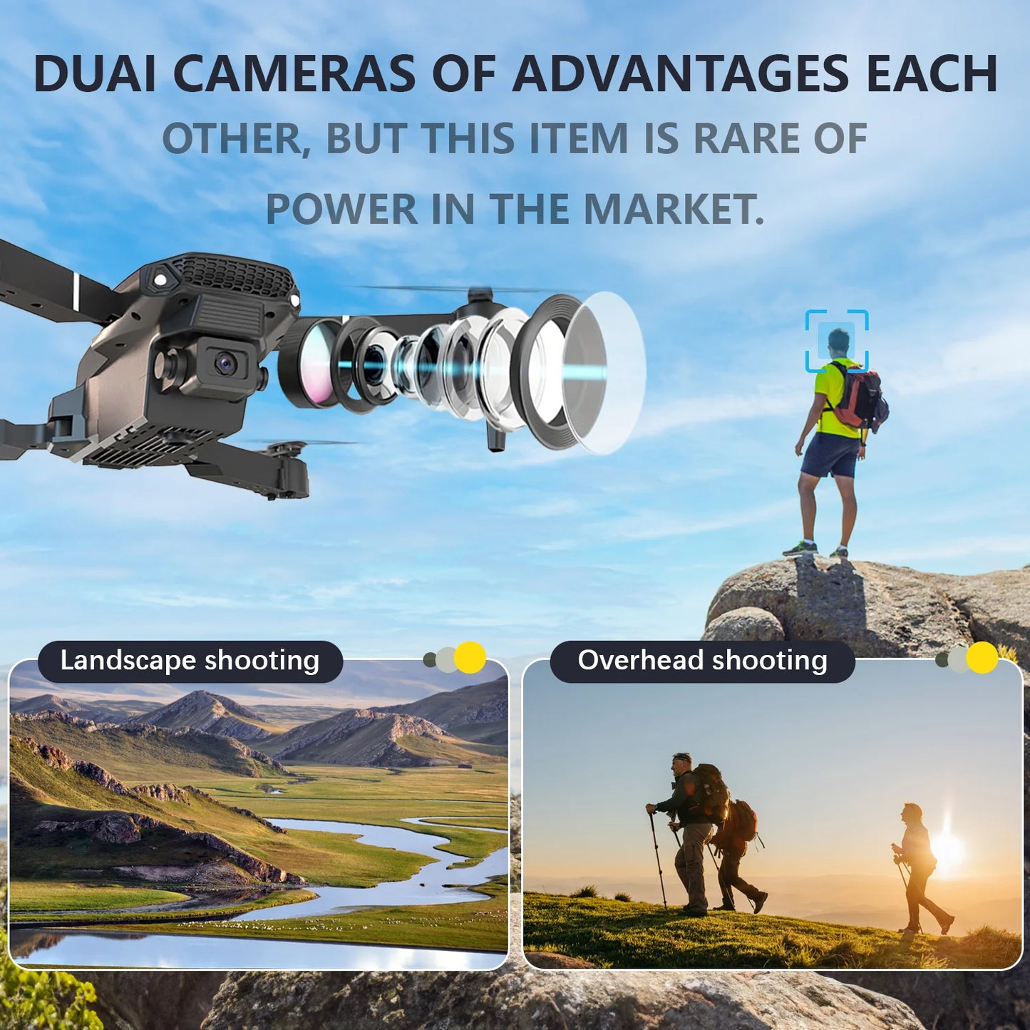 Drone with 720P HD Camera Foldable RC Drone with 3D Flips Altitude Hold Gesture Selfie,3 Batteries,Percfect Gifts for Boys/Girls Beginners