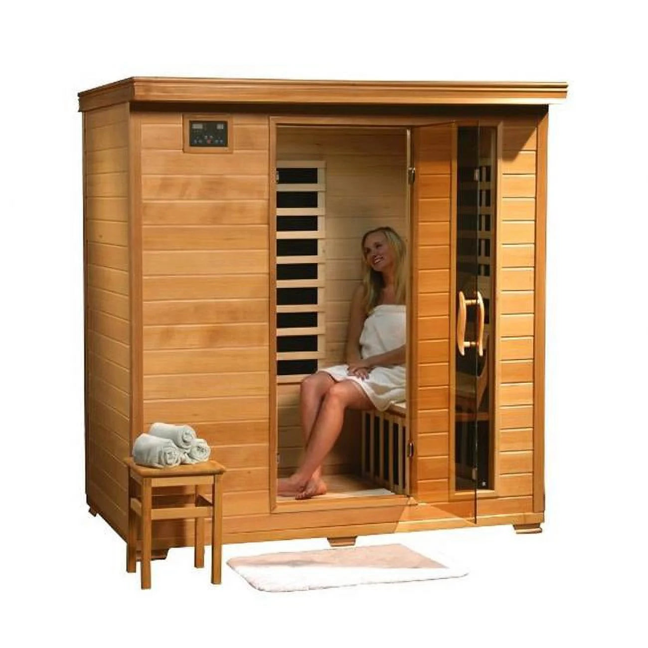 Monticello 4 Person Infrared Sauna with Carbon Heaters