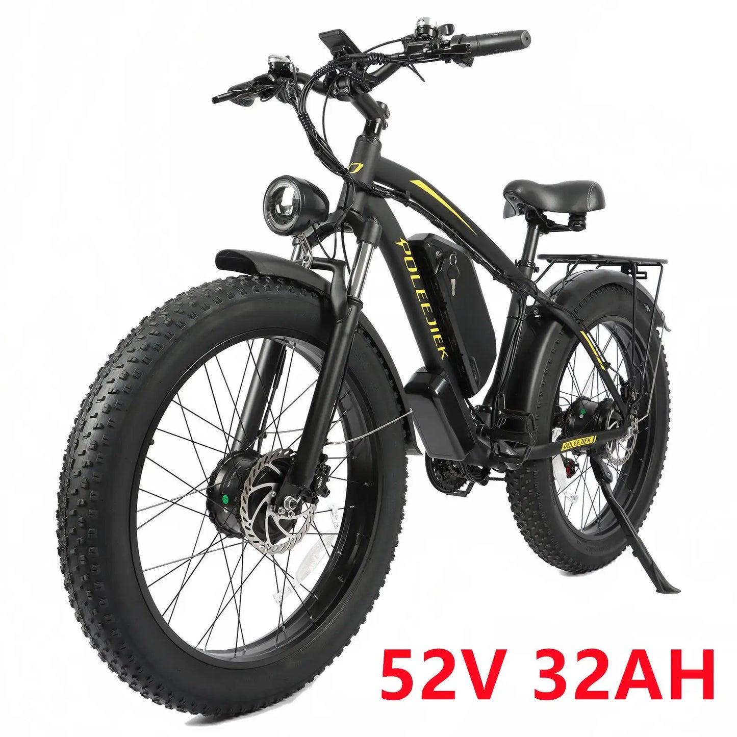 Adult Electric Motorcycles Bicycle Fat Tire Mountain Bike 40 Miles Commuter Electric Motorcycles Ebike 1500W+1500W Motor