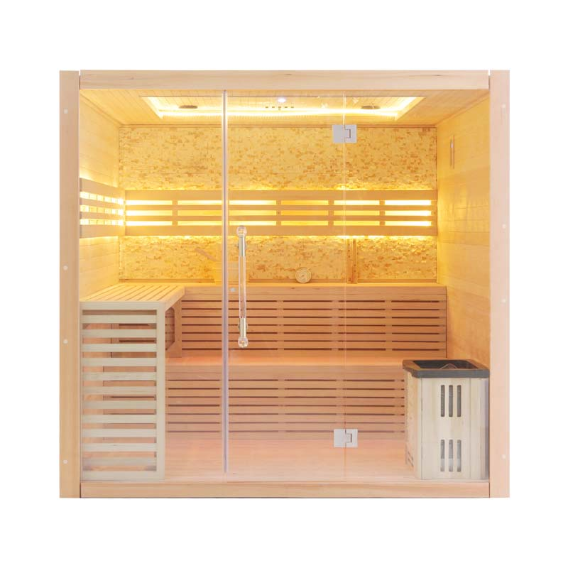 ® Hemlock / Red Cedar Indoor Therapy Wood Steam Sauna Rooms Glass 09