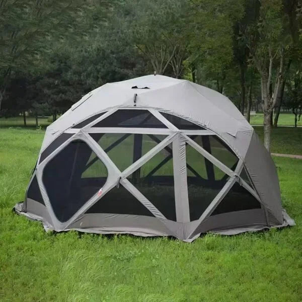 Quick-opening octagonal spherical tent