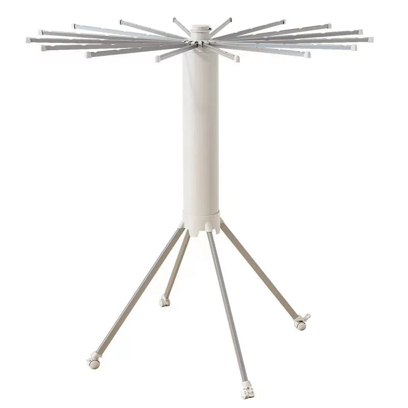 Folding floor-standing aluminum clothes dryer